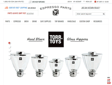 Tablet Screenshot of espressoparts.com